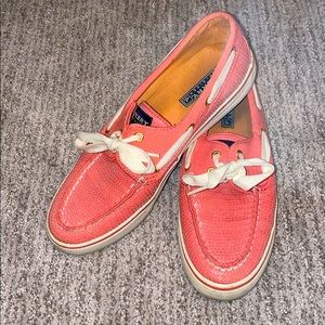 Sperry sequin boat shoes